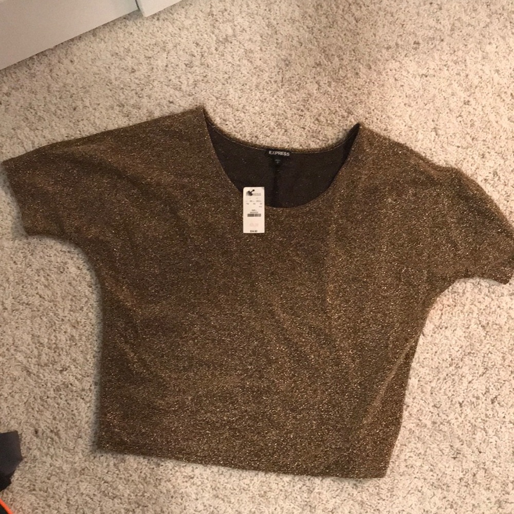 Sparkly gold top size small